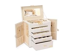 5-Layer Large Jewelry Box with Lock