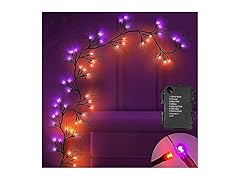 SURCVIO 6 Ft 54 LED Halloween Willow Vine