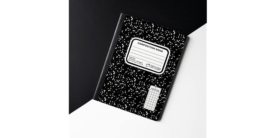 Top Flight Sewn Marble Composition Book