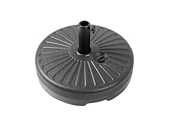 LeisureMod Bovilar Umbrella Base Black