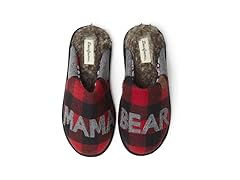 Dearfoams Women's Mama Bear Slippers- Plaid