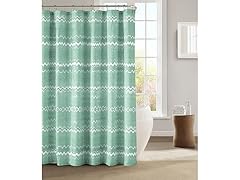 Mikaela Microfiber Fabric Shower Curtain