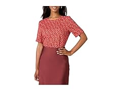 Amazon Essentials Womens Georgette ShortSleeve Top (L)