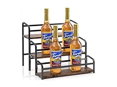 IYEBAU Coffee Syrup Rack, 12 Bottle Capacity, 3 Tier