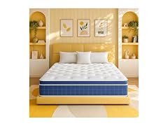 UNZIPE 12 Inch King Size Hybrid Mattress, Medium Firm