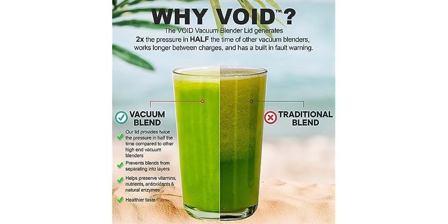 Void Systems Vacuum Blending Lid System