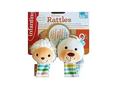 Infantino Wrist Rattles - Lamb and Bear