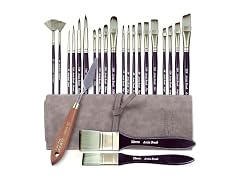 23pcs Paint Brush & Palette Knife Set