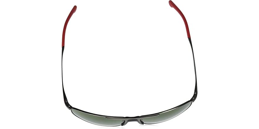 Carrera Men's 8039/S Rectangular Sunglasses - Black/Gray Frame, 60mm Lens, 15mm Bridge, UV Protection