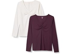 Amazon Essentials Women's T-Shirt 2-Pack (Large)
