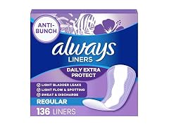 Always Panty Liners Anti Bunch Xtra 136ct
