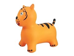 BounceZiez Inflatable Bouncy Ride-On Hopper - Orange Tiger