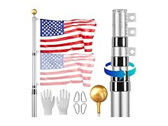 VEVOR 20FT Telescoping Flag pole Kit