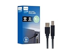 Philips USB-A to USB-B Printer Cable
