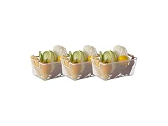 Basicwise Set of 3 Small Multipurpose Metal Mesh Basket