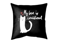 Cat Love is Conditional Medium Double Sided Pillow