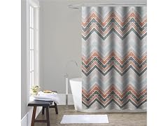 J&V Textiles Jacquard Shower Curtain 70 x 72 Inch
