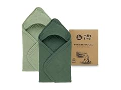 Mre & Moi Mre & Moi 2X Muslin Hooded Baby Bath