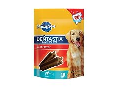 18CT Pedigree Dentastix Beef Flavor Large Treats