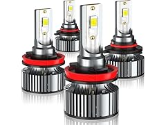 4 Pack LED Headlight Bulbs 9005 H11