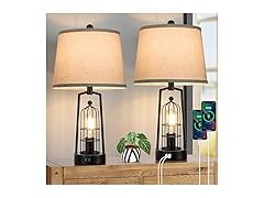 Brightever Table Lamps with 2 USB Ports