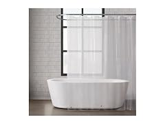 London Fog 8G PEVA Shower Liner with Metal Grommets