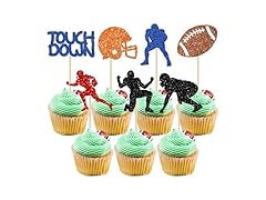 Gyufise 28Pcs Rugby Ball Player Toppers