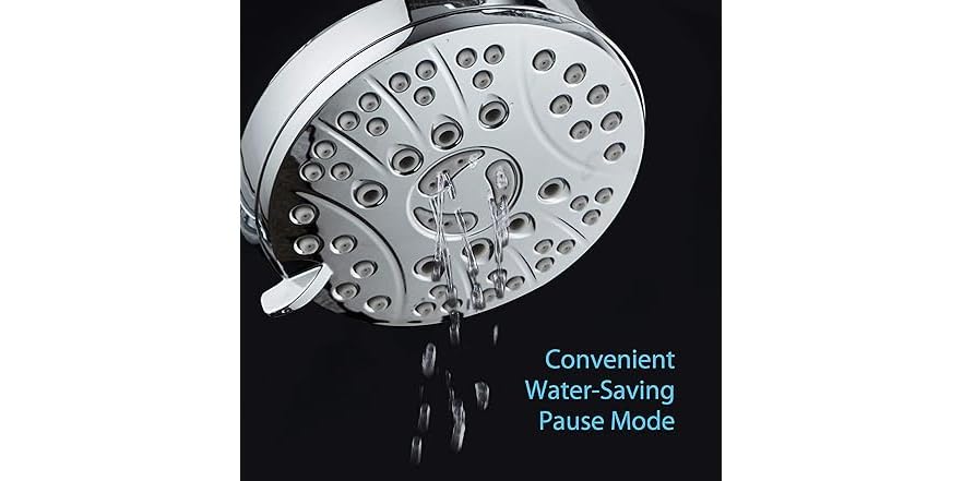 Power Spa 4-Spray 4 In. Single Wall Mount LED Lighted Fixed Shower Head In Chrome 1491 - The Home Depot - Foto 2