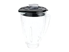 Oster Blender 6 Cup Glass Jar, Black Lid