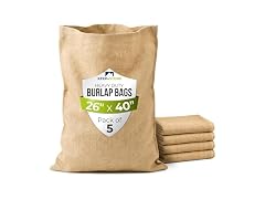 Burlap Storage Bags 26" x 40", Pack of 5 