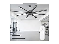 Parrot Uncle F8013 84" Large Ceiling Fan Black