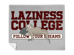 Laziness College Mink Fleece Blanket