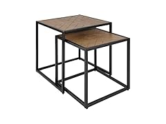 Canarm Birkett Side Table Set Brown