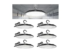 GoBright 6-Pack 200W UFO LED High Bay Lights