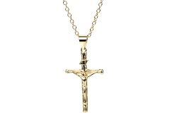 14K Gold Crucifix Cross Necklace
