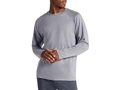 Gaiam Men (M) Flow State Long Sleeve Top Sleet