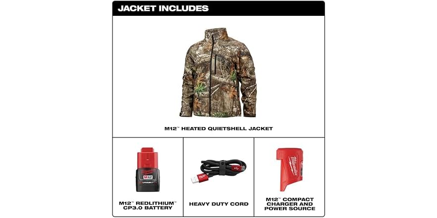 Milwaukee Heated Jacket, X-Large