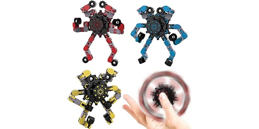 YIZER Transformable Fidget Spinners 3Pk