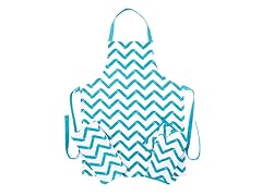 White & Turquosie Apron Set