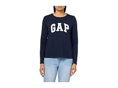 GAP Women (XXS) Long Sleeve Logo Tee XXS Uniform