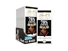 Lindt Excellence 78% Dark Choc Bar 12pk