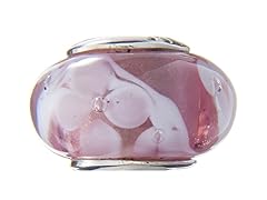 Pink & White Glass Bead