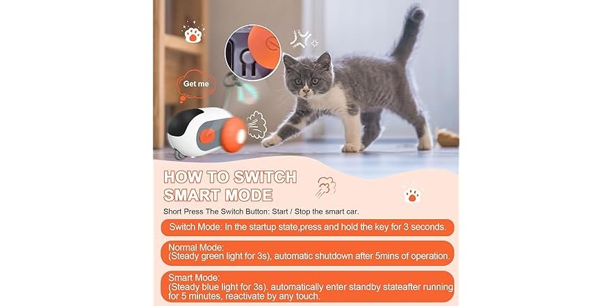 Sirualtz Remote Control Cat Toys for Indoor Cats