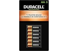 (6 PACK) Duracell Rechargeable AA 2500Mah Premium Cells Batteries