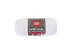 Red Heart 10016763 With Love Yarn, White