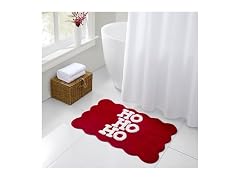 Hallmark Holiday Bath Rug Ho Ho Ho Red