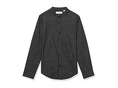 Calvin Klein Boys' Patterned Dress Shirt 16