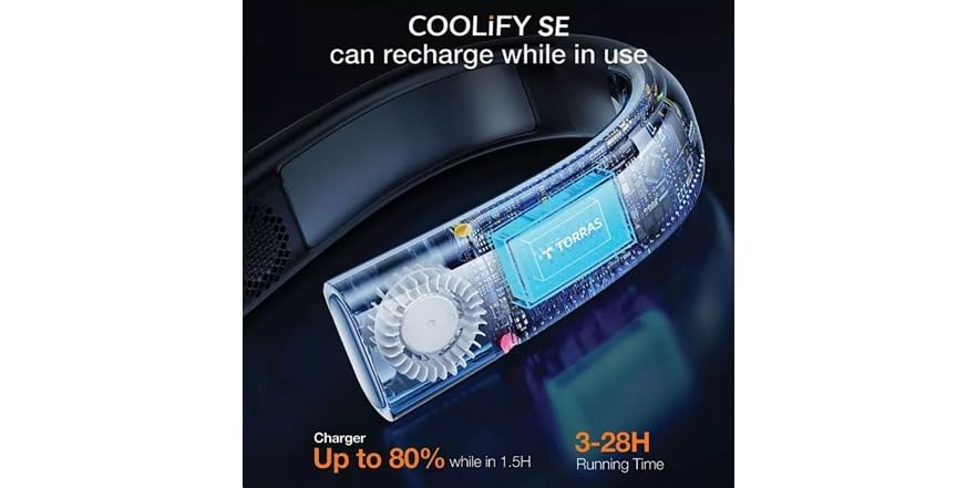 Torras Coolify Se Limited Edition Wearable Personal Neck Air Conditioner electronics.woot.com