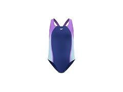 Speedo One-Piece Swimsuit, Mesh Blue (16)