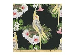 Ambesonne Yellow Bird Fabric by The Yard